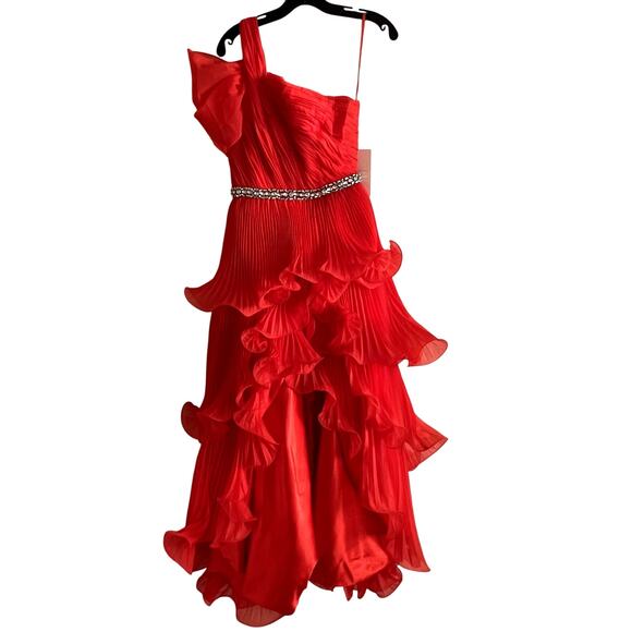 Mac Duggal Dresses & Skirts - Mac Duggal maxi red dress one shoulder size 2 BB